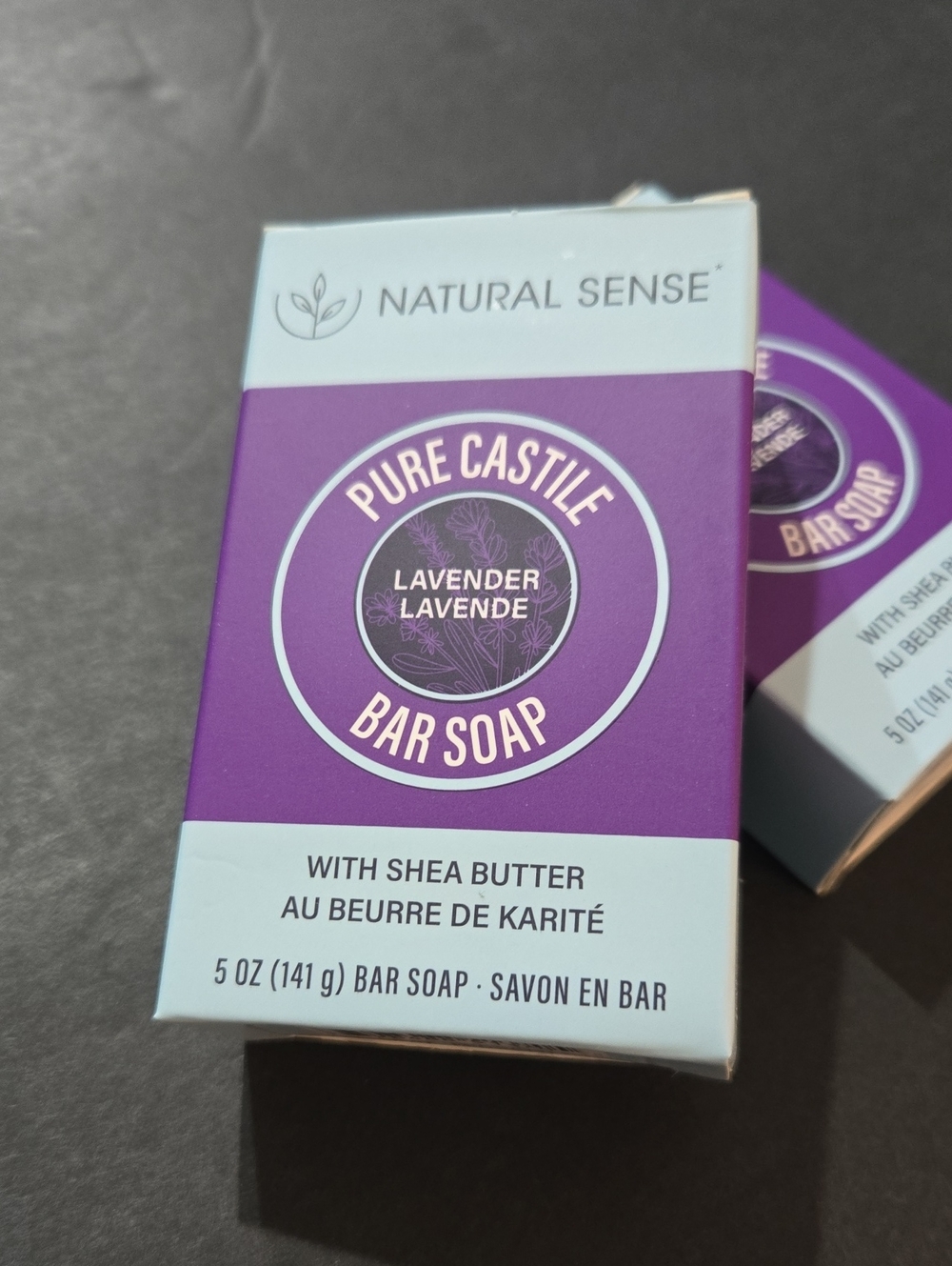 Natural Sense 5 oz Pure Castile Lavender & Shae Butter Bar Soap NEW